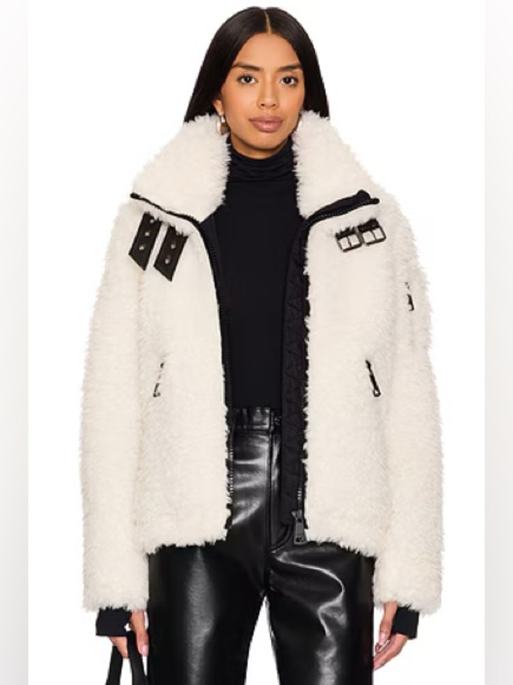 SAM. Tahoe Faux Fur Jacket in Ivory